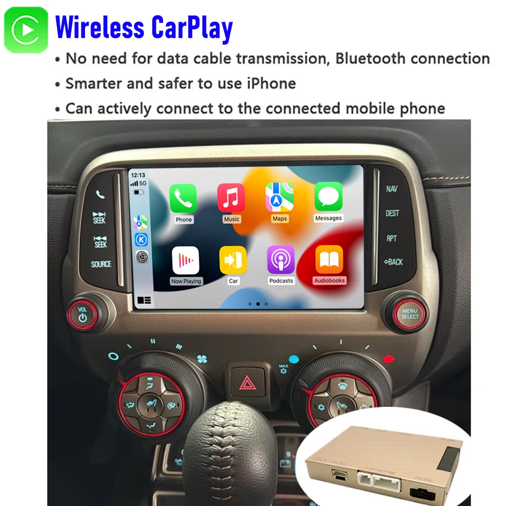 

Car Radio Stereo For Chevrolet Camaro 2010-2015 with Apple CarPlay Android Auto GPS Navigation Head Unit For Vehicle Upgrade