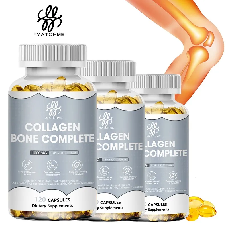 Hydrolyzed Collagen Bone Complete | Advanced Bone Matrix Formula with Plant Calcium & Magnesium & Vitamin D3 For Men and WOMEN