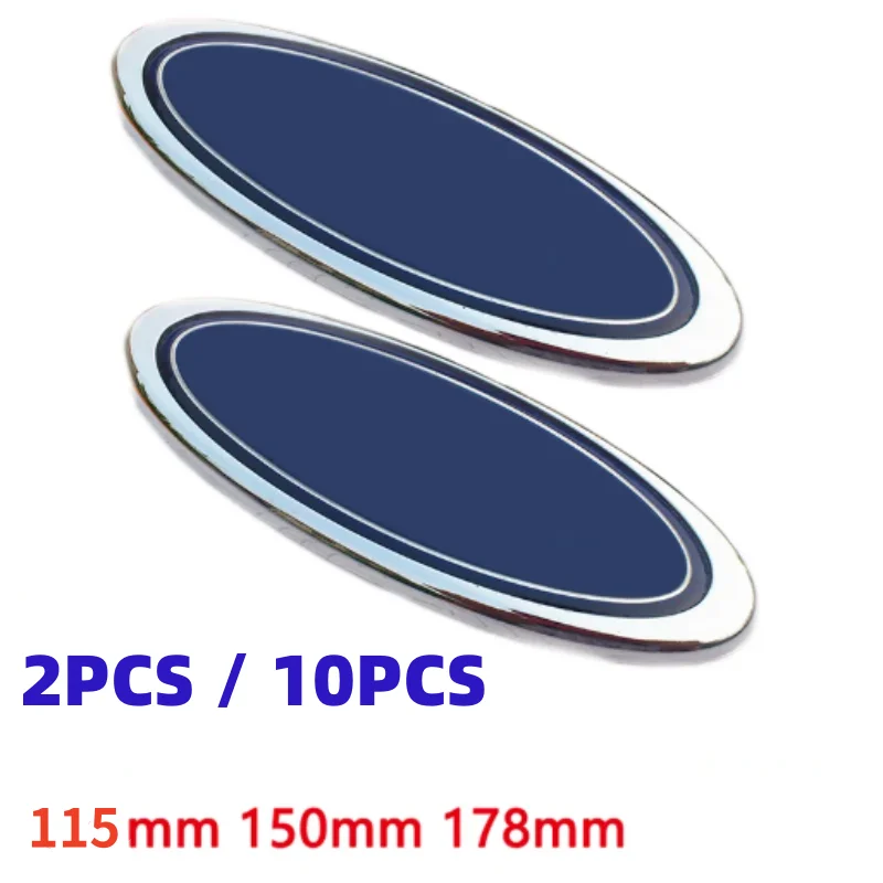 

Blue Car Front Hood Bonnet Rear Trunk Fiesta Mondeo Fusion Focus Explorer F150 F250 Sticker Emblem Badge Logo Accessories