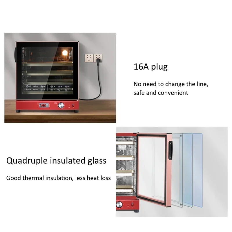 ครัวเรือน 220v Air เตาอบ Commercial ขนาดใหญ่ขนาดใหญ่ Moon เค้ก Hot Air Baking เค้กส่วนตัวพิซซ่าบ้านไฟฟ้า