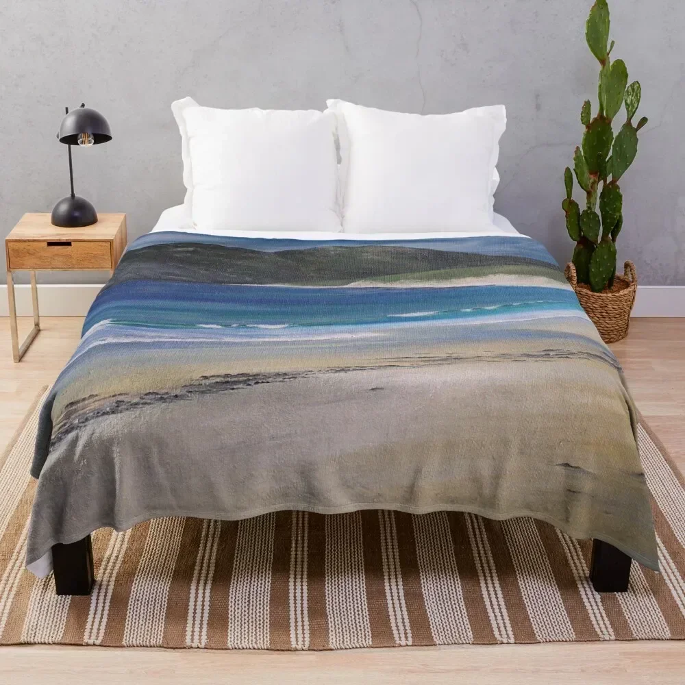 Kiloran Bay, Colonsay, Scotland Throw Blanket Heavy Bed linens manga Fashion Sofas Blankets