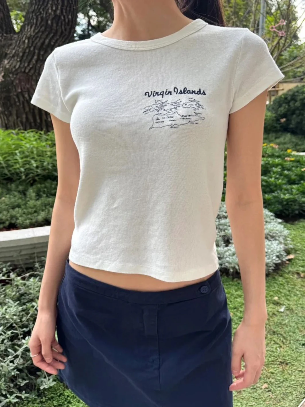 

New American Vintage Letter Print T-Shirt Woman Summer O-neck Short Sleeve Slim Tee Shirt Cute White Sweet Cotton Tshirt Top