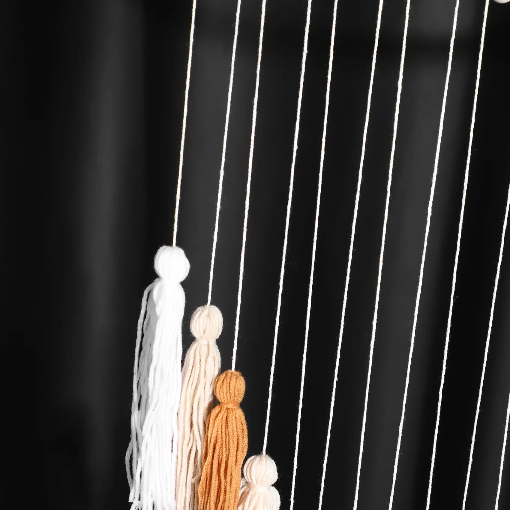 COFA Macrame Wall Hanging-Large Macrame Wall Hanging with Wood Beads-Bohemian Wall Decor for Bedroom and Living Room Brown