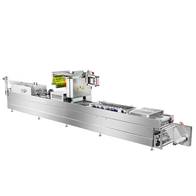 Instant sea cucumber automatic stretch film vacuum packaging machine
