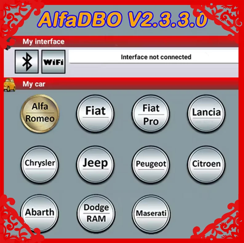 AlfaOBD 2.3.3.0 (for Android) Full Licensed - diagnostic Alfa Fiat Lancia Abarth Dodge RAM Chrysler Jeep Peugeot Citroën