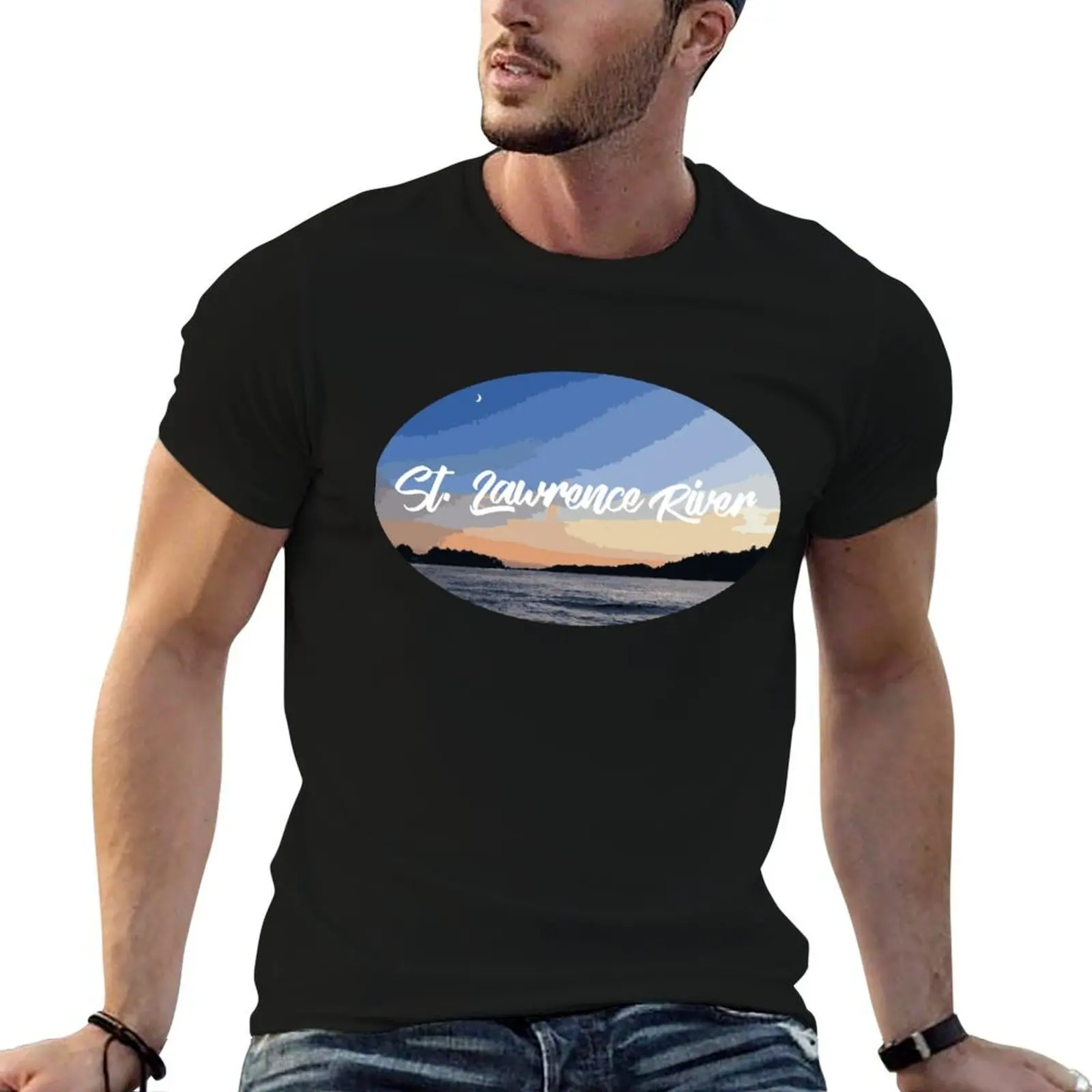 

St. Lawrence River T-Shirt g man t shirts for men t shirt personalised cotton t shirts high quality T-shirt