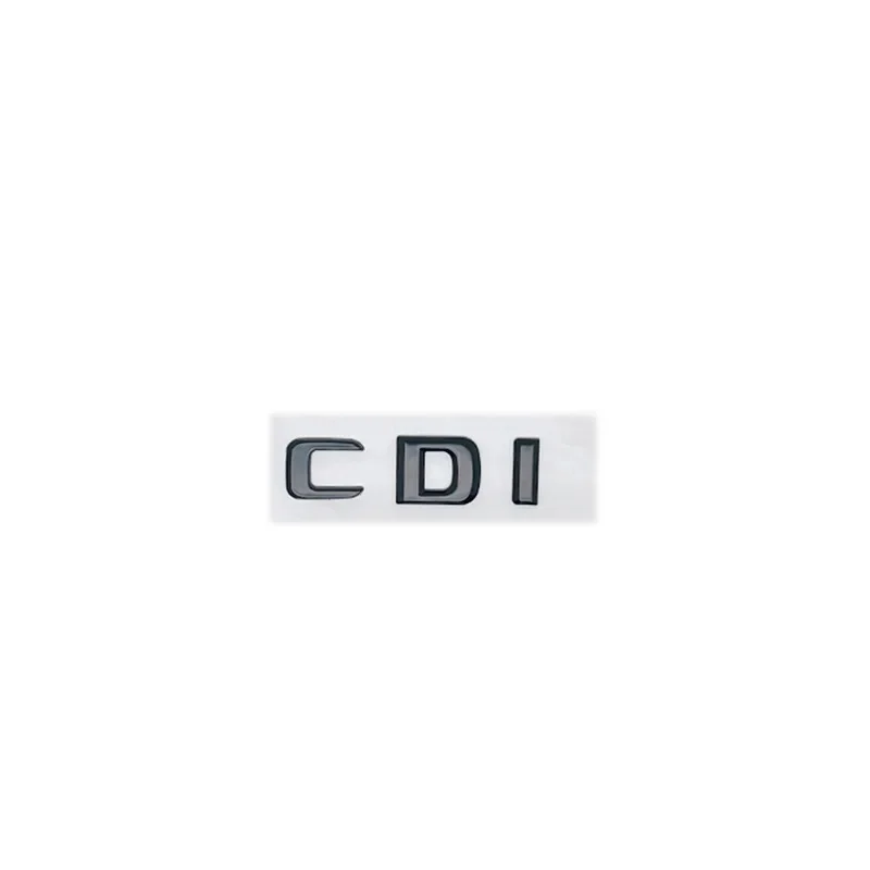 Letters Emblem for Mercedes Benz CDI CGI 4Matic Car Styling Trunk Nameplate Logo Sticker Flat Fonts Silver Glossy Black