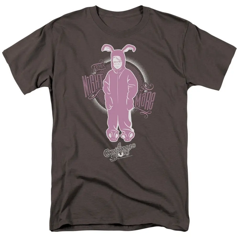 A Christmas Story Ralphie Pink Nightmare Charcoal T Shirt