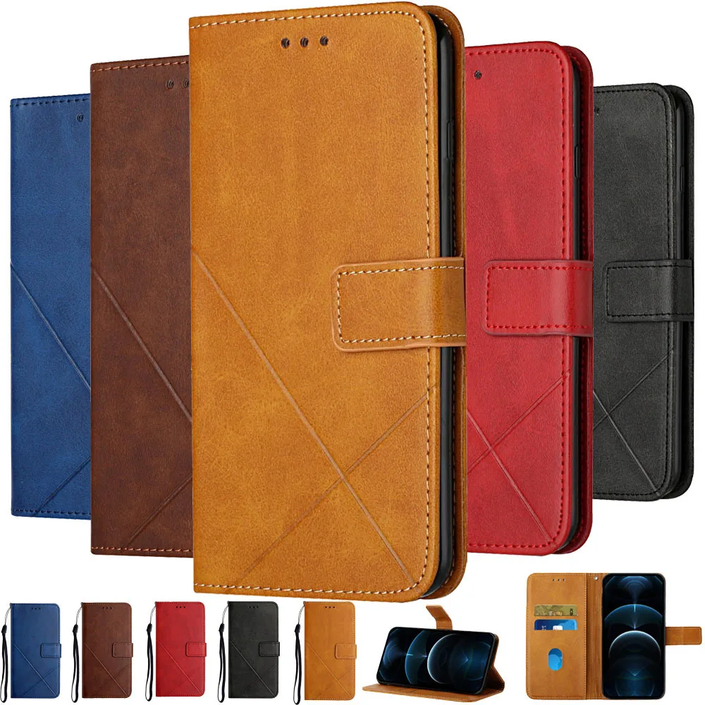 Leather Wallet Case For Xiaomi Redmi 10 2022 10C 10A TPU Book Flip Case For Redmi Note10 Lite Note 10 Pro Max 10S 10T 5G Cover