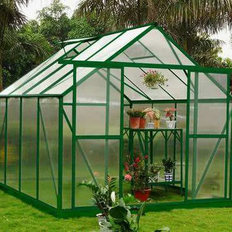 factory supply good quality, polycarbonate Eco-friendly waterproof  fruit vegetable tunnelgarden greenhouse for garden/