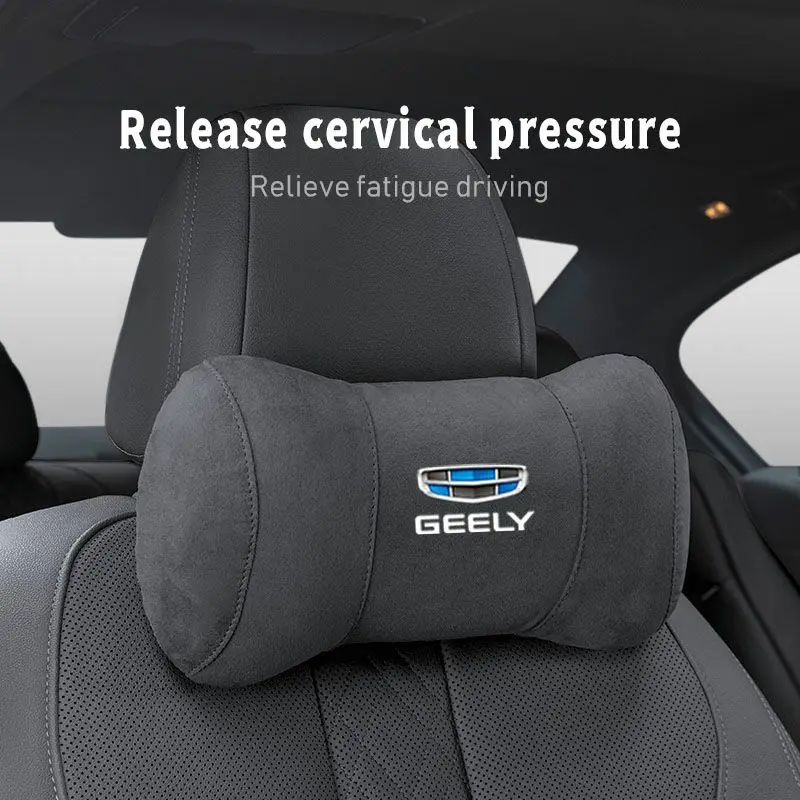 Car Seat Headrest Pillow Neck Support Protector Cushion For Geely Coolray Emgrand EC7 X7 Atlas Tugella Boyue Parts MK CK GX3 SUV