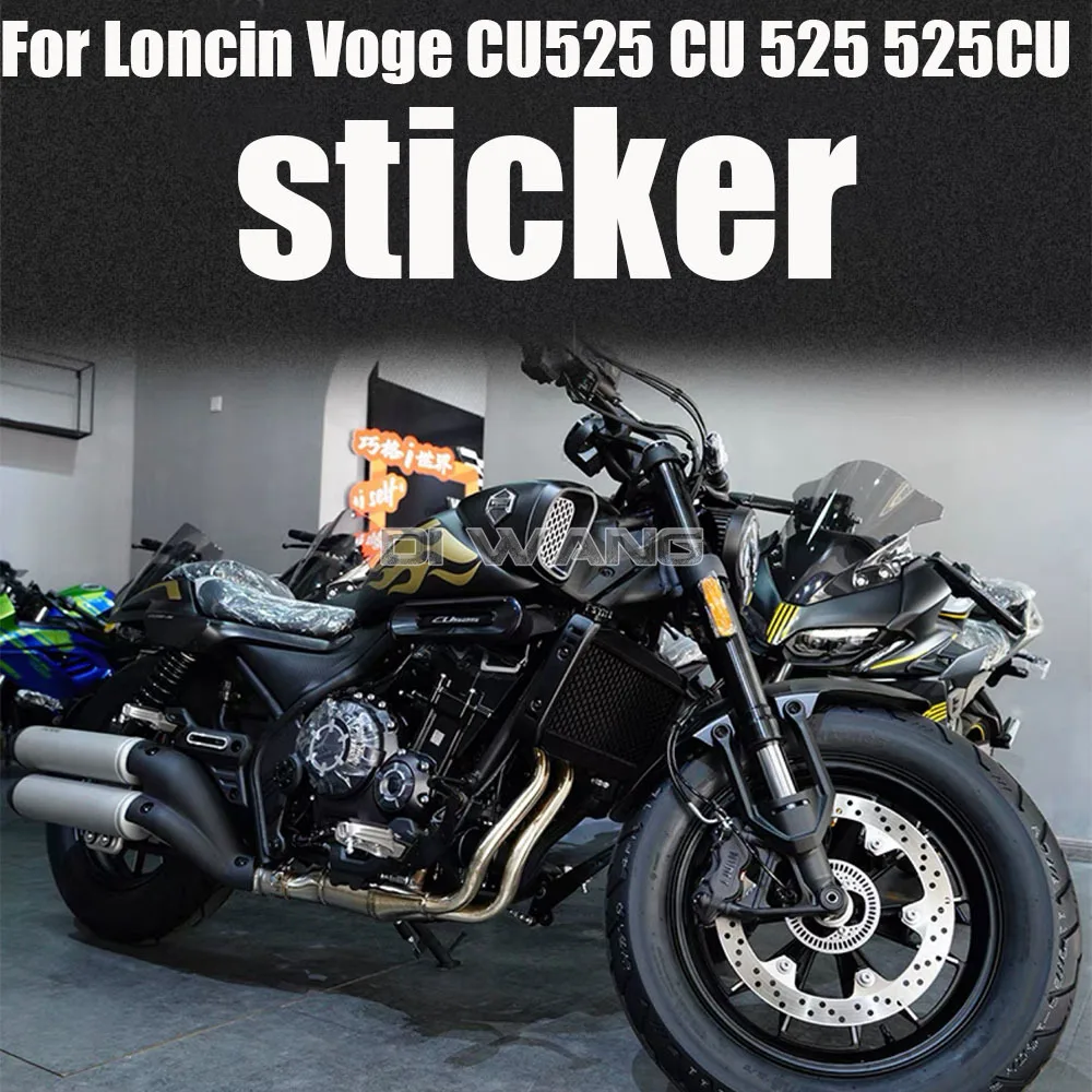 

Motorcycle Full Car Protection Sticker Modified Print Body Pull Flower Version Float Sticker FOR Loncin VOGE CU525 525-CU CU-525