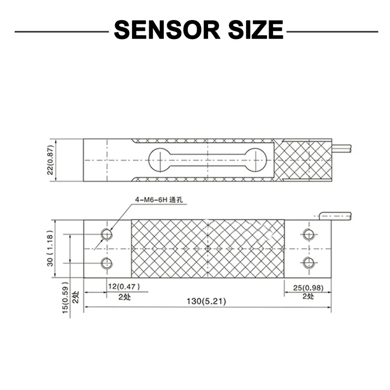 High Precision Load Cell Precision Scale Instrument Force Sensors 2.5KG-50KG Load Cells Cantilever Beam Type Weighing Sensor