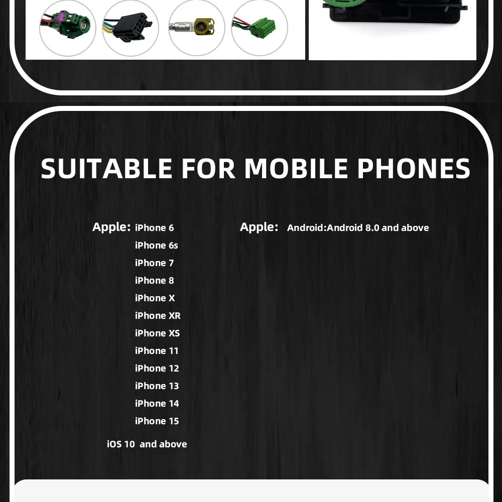CarPlay Media USB AUX Schalter MIB2 MDI USB AMI Adapter Steckerbuchse 5Q0035726E 5Q0 035 726 E Für VW Golf 7 MK7 VII Passat B8 – Detail 3