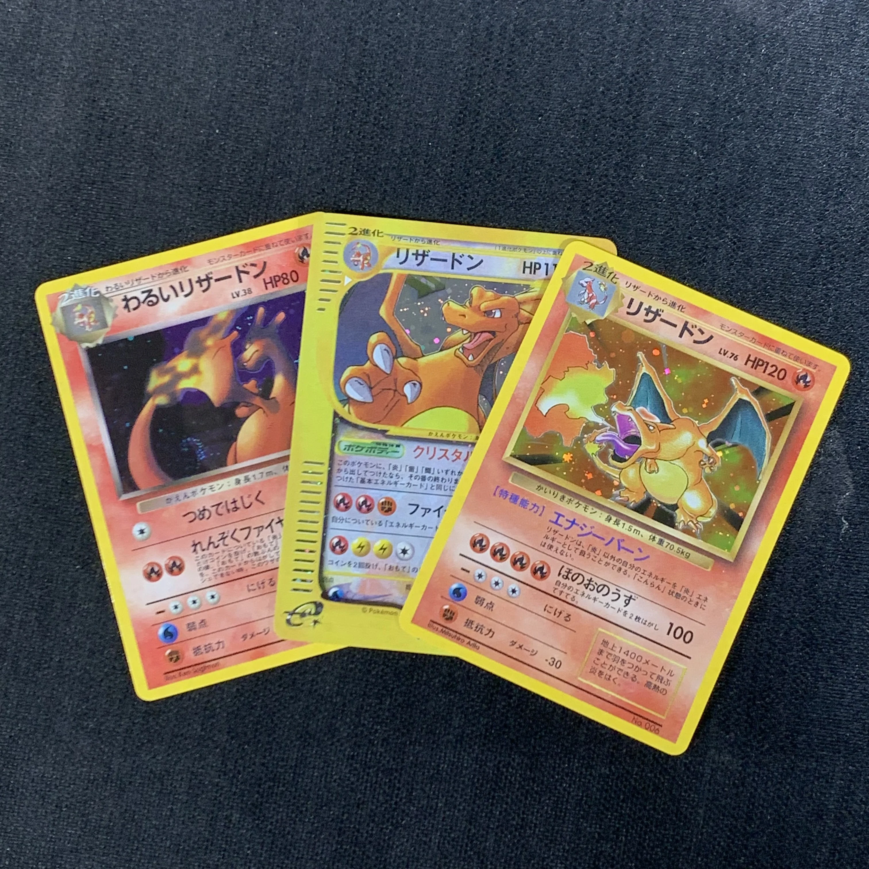 PKM Proxy-Karten Japanische Rocket Neo Era Lugia e-Series Era Charizard Pikachu Illustrator Klassische holografische PTCG-Sammlung Spielzeug