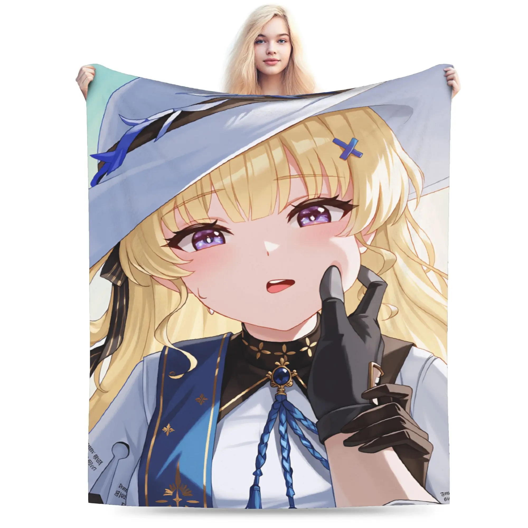 Wuthering Waves Game Warm Soft Blanket  Funny Plane Travel Throw Blanket Couch Bed Flannel Bedspread Sofa Bed Cover