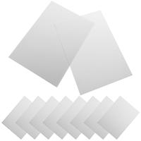 10 Pcs A4 Matte White Plastic Sheets Hard Sheet Plastic Moldable Panels For Projects Display Cases Picture Frames Lightweight