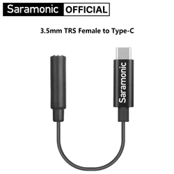 Saramonic SR-C2003 6cm 3.5mm TRS Female to Type-C Male Microphone Audio Adapter Cable for Android Cell Phone PC USB-C Devices