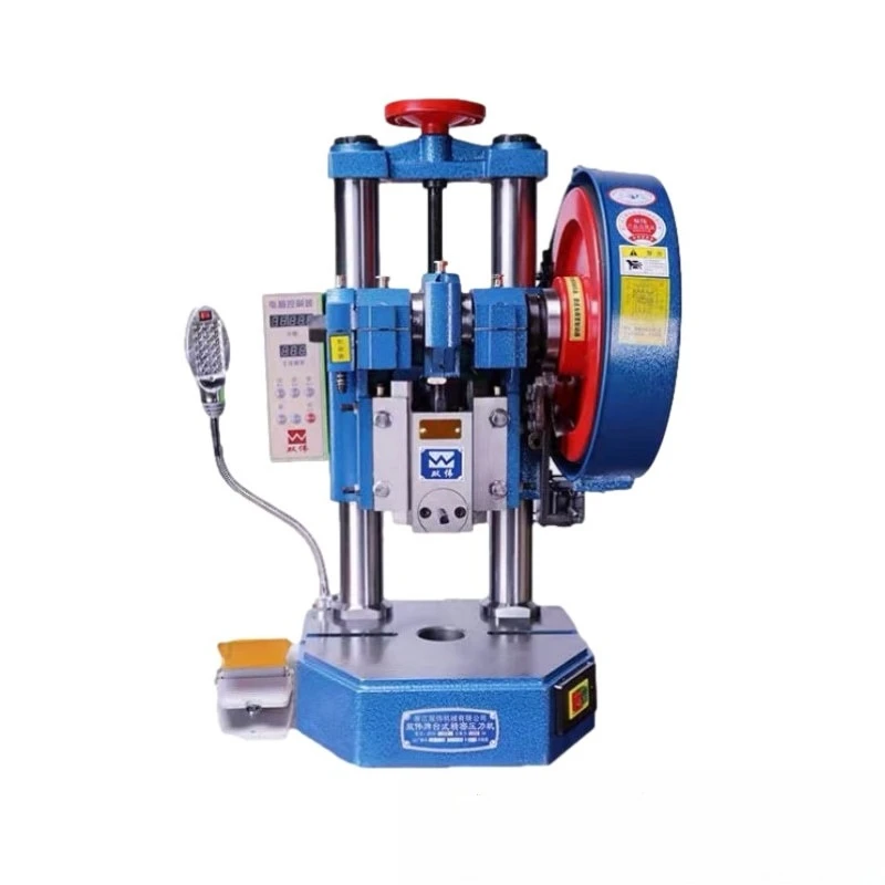Foot Pedal Electric Punch JB04-1.5T Desktop Punching Machine Small Hardware Riveting Press with LED Light