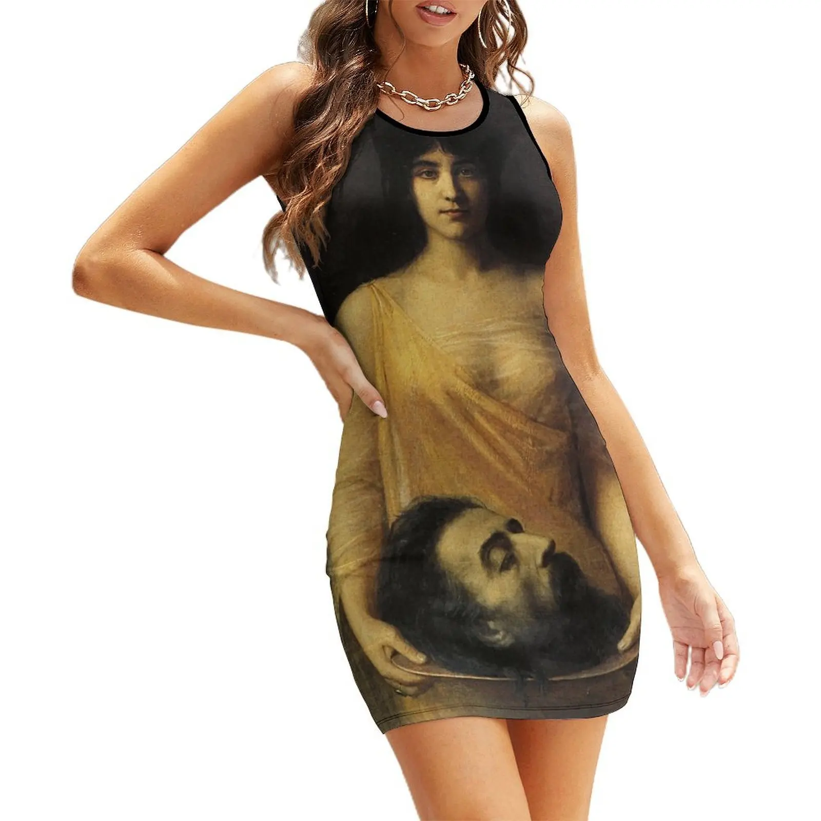 

Salome - Jean Benner Sleeveless Sundress summer dress daily summer clothes bandage dress