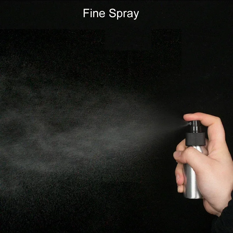 30/50/100/120/150/250ml Aluminum Spray Bottle Refillable Bottles Perfume Empty Container Travel Cosmetic Sprayer Atomizer Silver