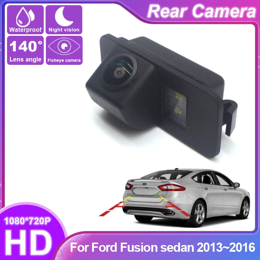 

CCD HD Fisheye Rear View Waterproof High quality RCA Camera For Ford Fusion sedan 2013~2016 Car Backup Reverse Parking Monitor