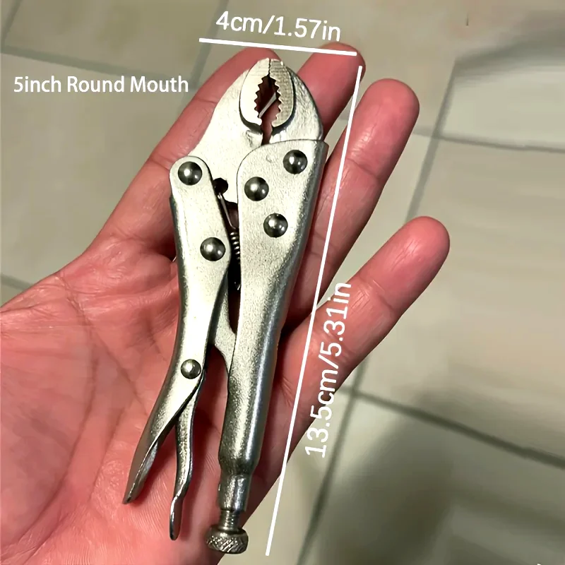 

Heavy Duty Locking Pliers with Adjustable Metal Face Clamp for Woodworking and Welding Repairs - Multifunctional Pressure Pliers