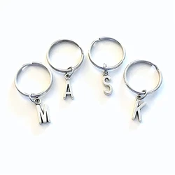 1 pcs Initial Key Chain, Letter Keychain, Monogram Keyring, Name Key Ring Charm Initial A To Z for Choose