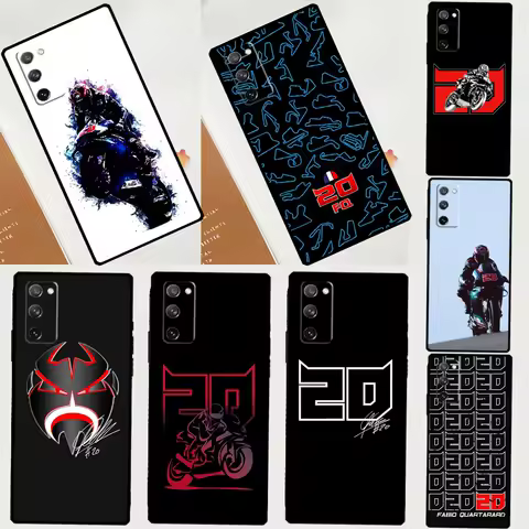 Moto NO.20 Fabio Quartararo Phone Case For Samsung Galaxy S25 S24 S23 S22 S21 Ultra S9 S10 S20 Plus FE Funda Cover Shell