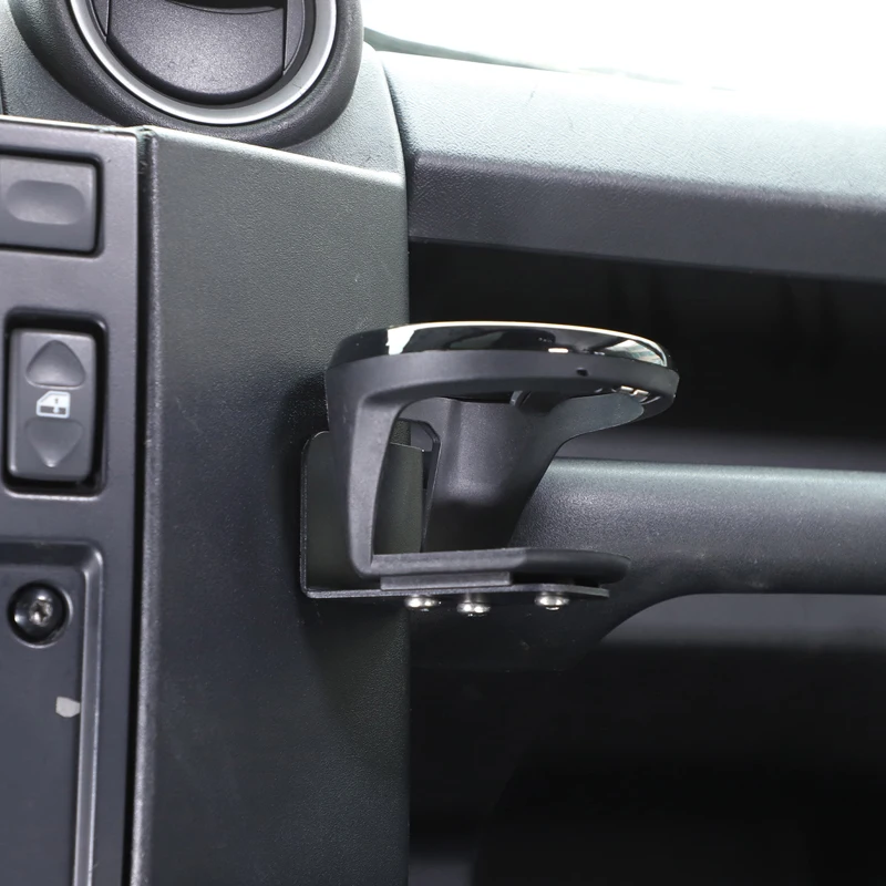 

Для Land Rover Defender/L316 2004-2018 Co-pilot приборная панель кронштейн для чашки с водой автомобильные аксессуары для чашек с водой углеродистая сталь черный