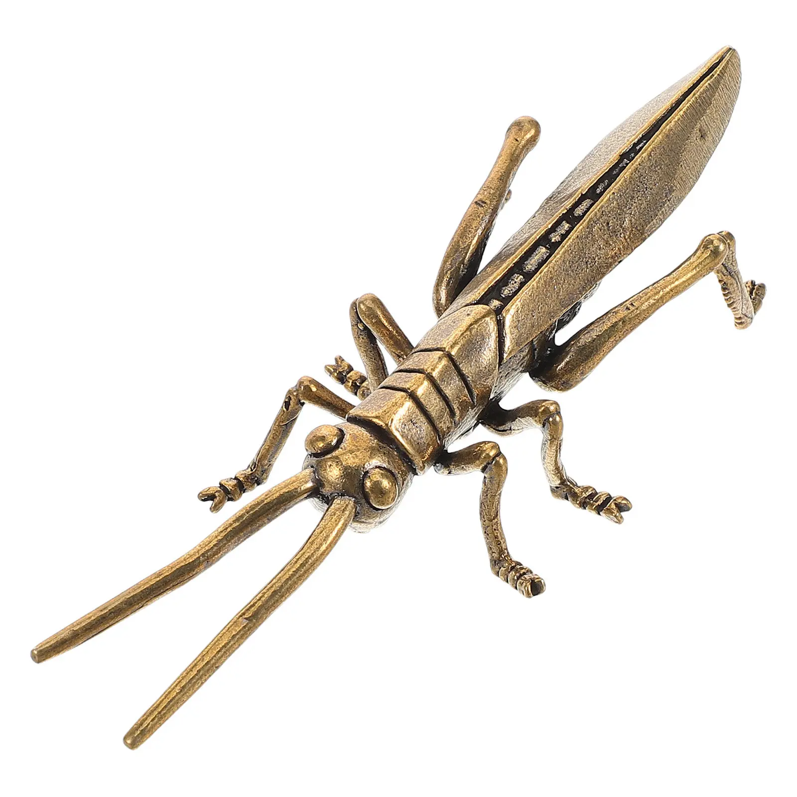 Vintage Brass Locust Sculpture Finish Desktop Garden Decoration Outdoor Ornamental Brass Art Craft