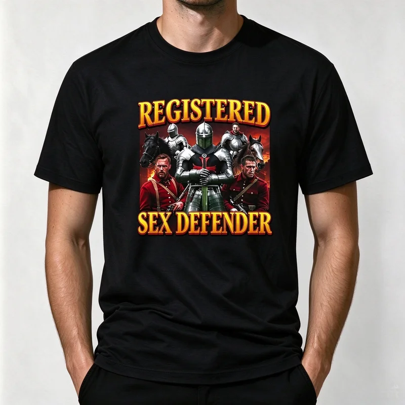 Registration Self-defense Expression T-shirt Womes Men Unisdex Cotton Hip-hop Street Tee Harajuku Y2k Top
