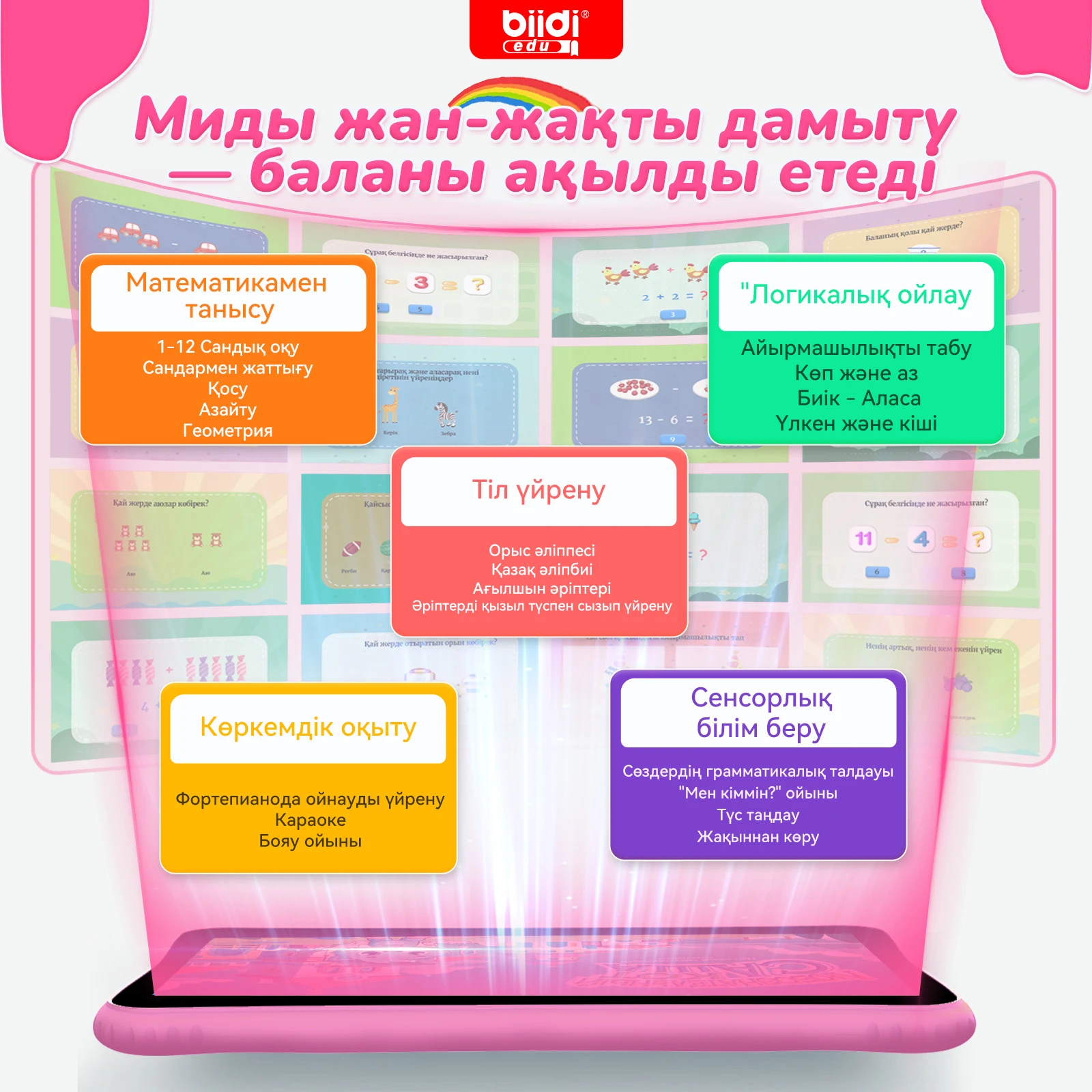 Tablet computer per l'apprendimento a doppio linguaggio per ragazzi e ragazze, macchina per l'apprendimento educativo, regalo di compleanno