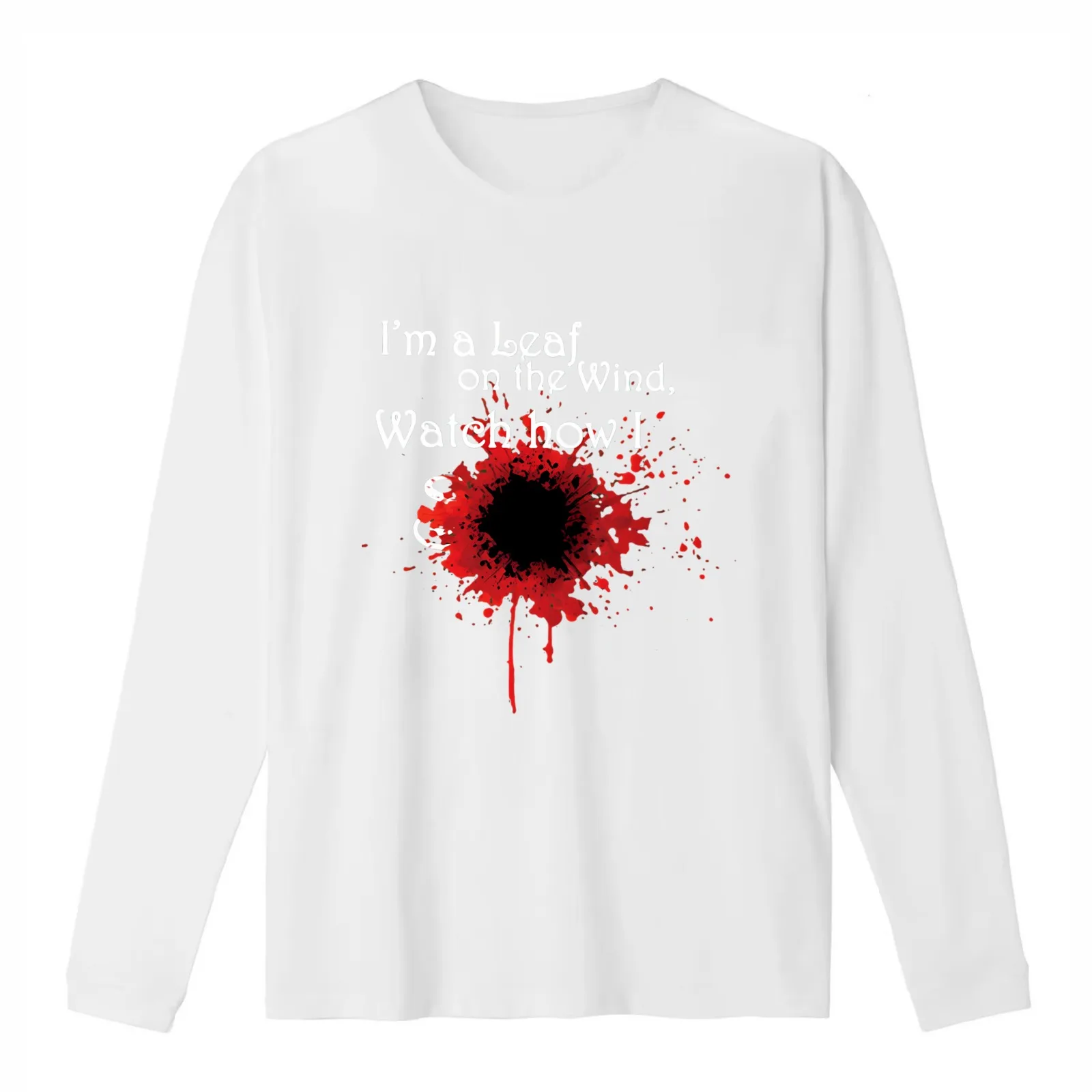 I'm a leaf on the wind watch how I soar \t T-Shirt Summer Casual Cotton Tee Oversized Streetwear Tops Vintage Graphic Print