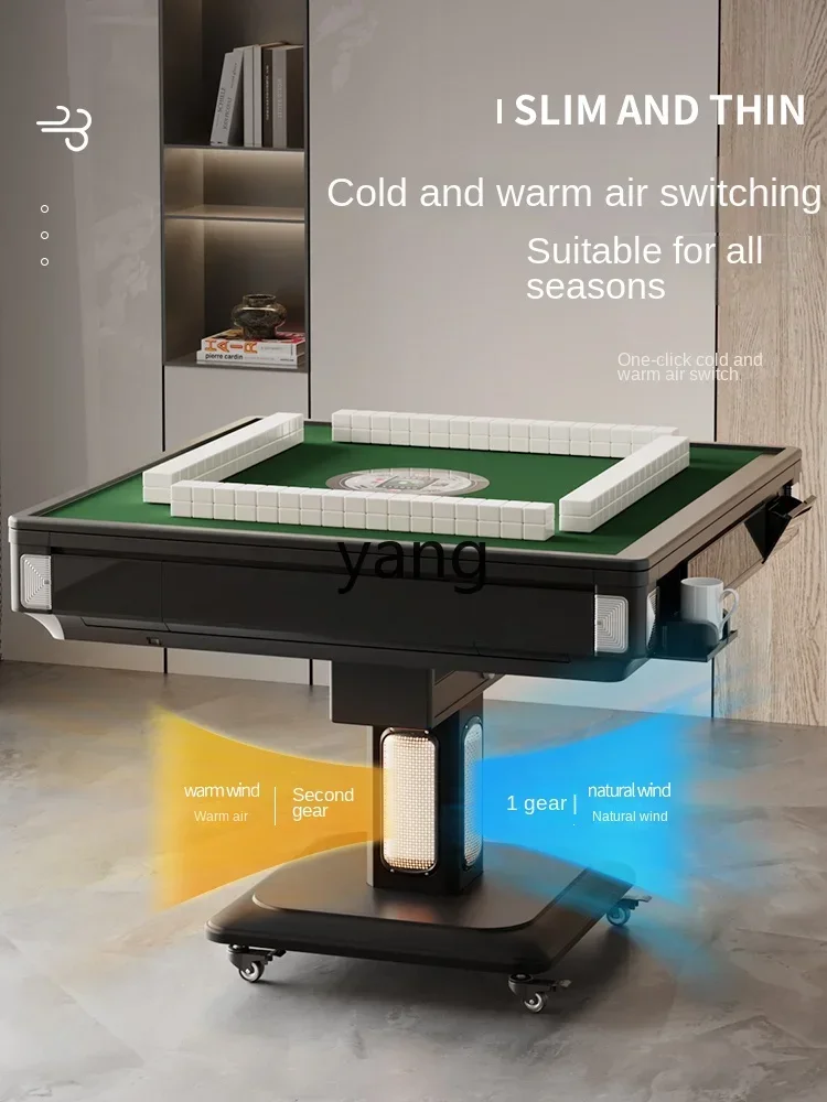 CX Mute Smart Mahjong Table Dining Table Dual-Use Automatic Folding Roller Coaster Household Four-Mouth Machine Hemp