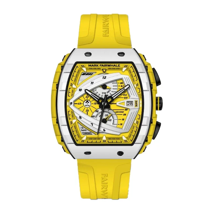 Orologio da uomo multifunzione con quadrante grande da uomo impermeabile Glow in The Dark Business Quartz Watch