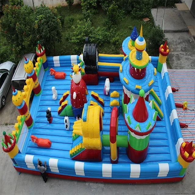 

Commercial outdoor inflatable sport castle jumping happy hop inflatable castle for sales