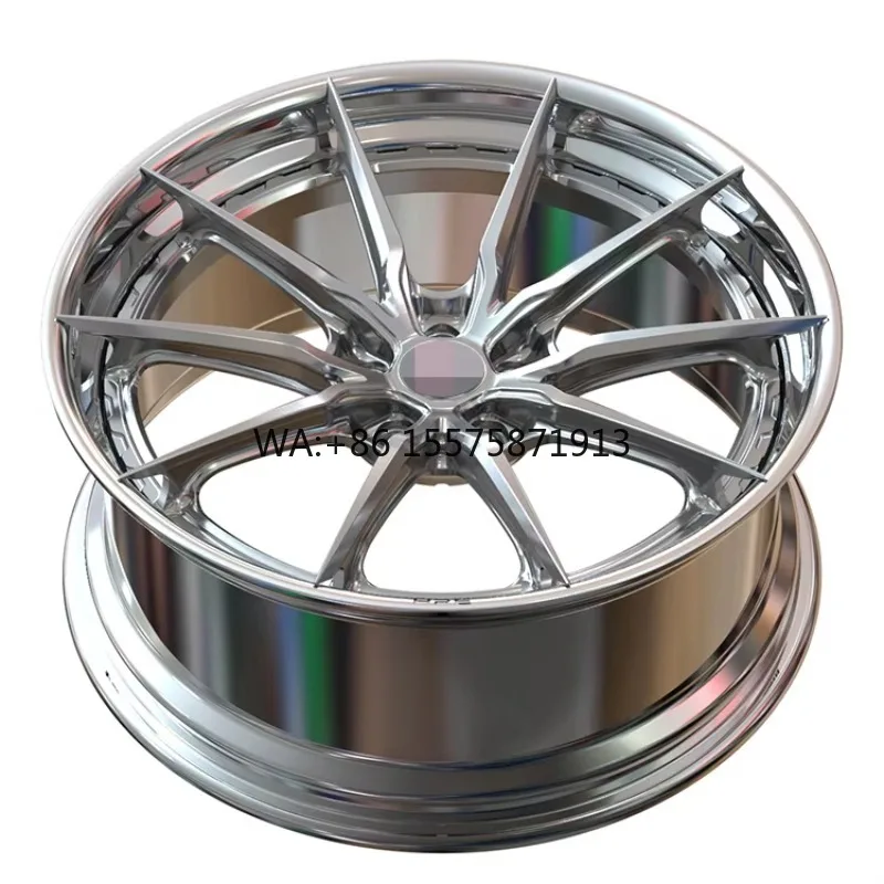 

2 Piece Forged 18 19 20 21 22inch Aftermarket Wheels Rims Concave Polished Lip T6061