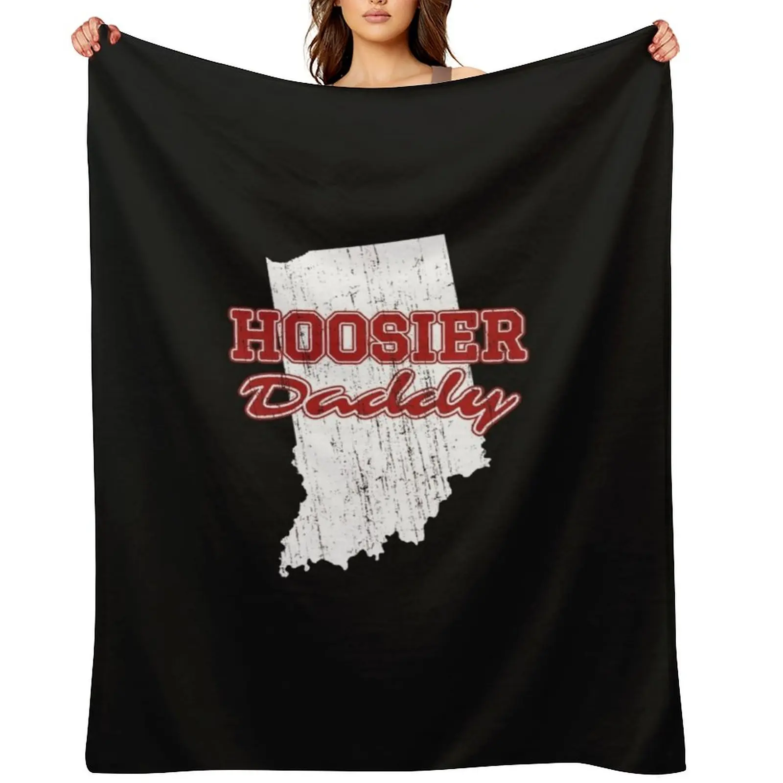 

Hoosier Daddy - Indiana State Pride Essential T-Shirt Throw Blanket Tourist Flannel anime Plush Blankets