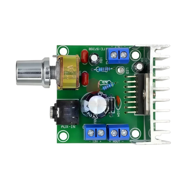 OKY3462-9 DC Head Dual-Channel Noise-Free 12V DC Digital Power TDA7297 Amplifier Board