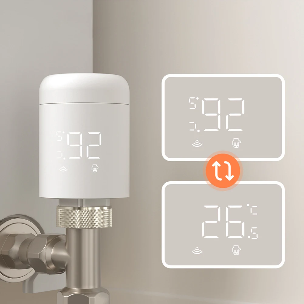 Zigbee= Intelligentes thermostatisches Heizkörperventil, App-Steuerung über Smart Life/Tuya programmierbarer Zeitplan, Eco-Modus, Frostschutz. Neu