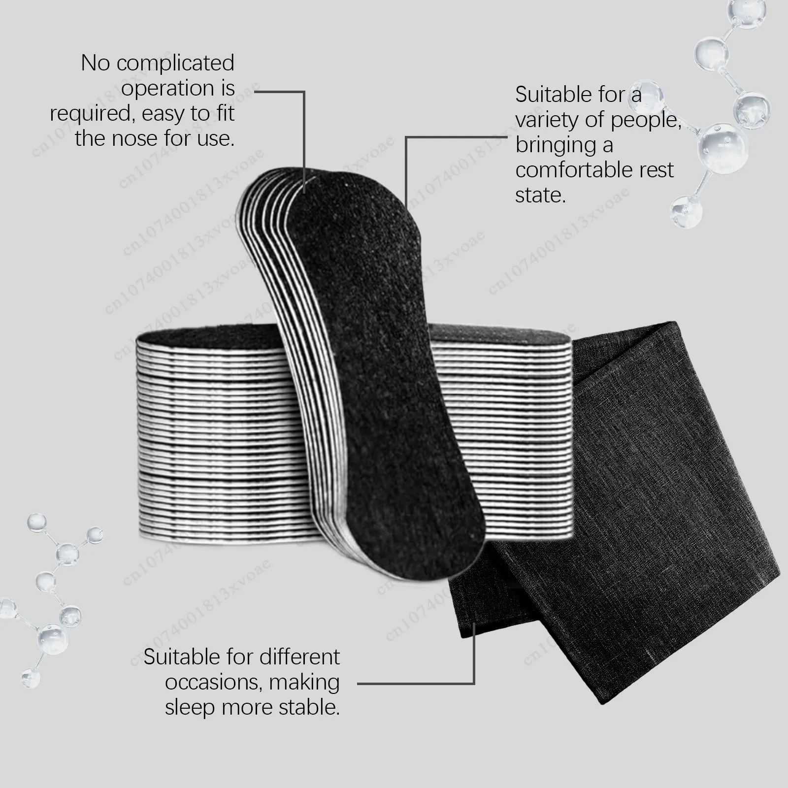 Nasal Strips for Snoring Nasal Patch Correction Physical Expansion Breathable Nasal Patch Better Sleep Anti-Snoring Nasal Strip
