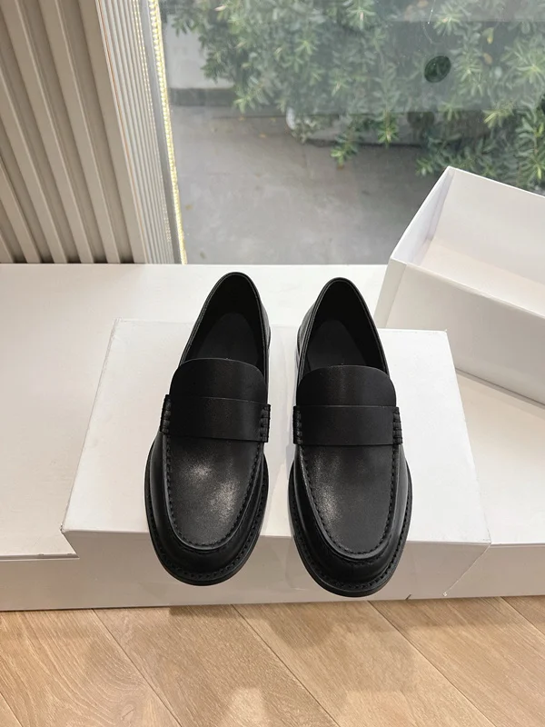 

Withered Top Quality Shoes Minimalist Women's Cowhide Flat Shoes For Commuting And Leisure Slip-On Loafers Women Shoes Woman