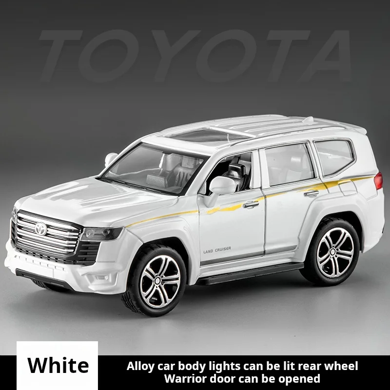 

Масштабная модель автомобиля Toyota Land Cruiser LC300 из сплава, 1:32, большой внедорожник, детская игрушка, подарок на день рождения, коллекционный предмет, украшение