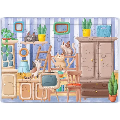 King Of Jigsaw Puzzle Cute Patiler Wooden Puzzle 35 Piece (Xxxv-23)