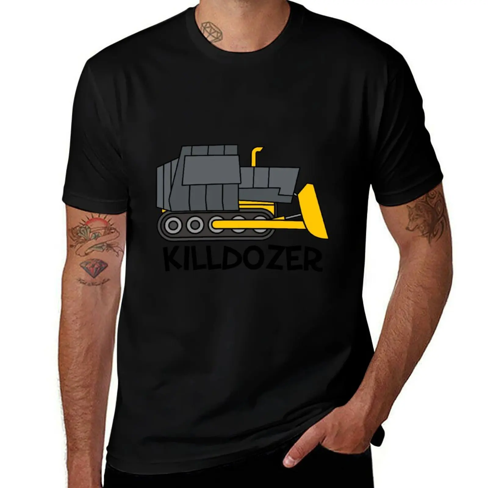Kiddie Killdozer T-Shirt Big Size Loose Fit Tee Shirt