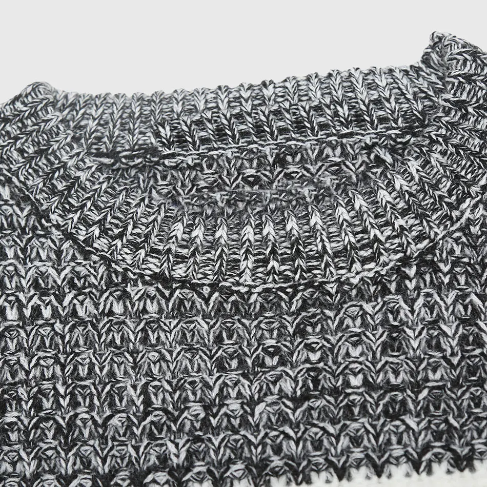 Men Thick Patchwork Sweaters Male Cable Knit Pullovers Warmer Color Block Slim Sweater O Neck Korean Stylish Pattern