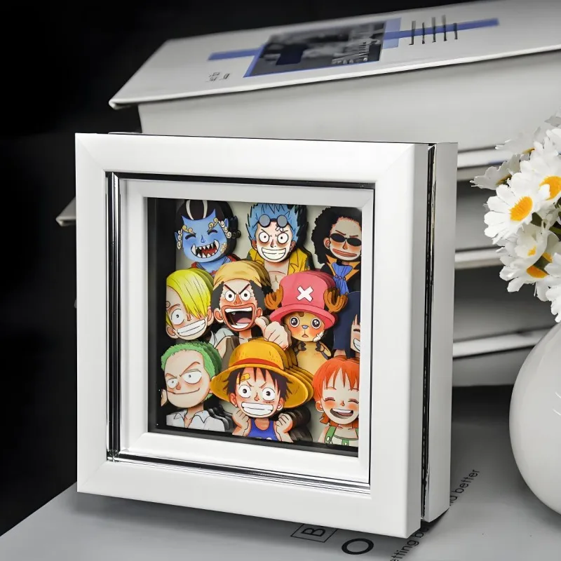 원피스 Luffy 애니메이션 만화 새로운 3D 입체 장식 그림 맞춤형 데스크탑 거실 입구 장식 선물