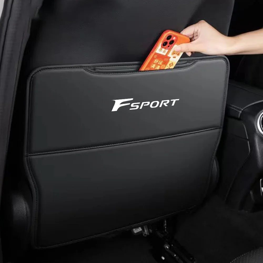 2PCS Leather Car Seat Back Anti Kick Protect Pad For Lexus GS F Sport 350 Ct200h Uvx 250h Nx 300h Rx Auto Interior Accessories