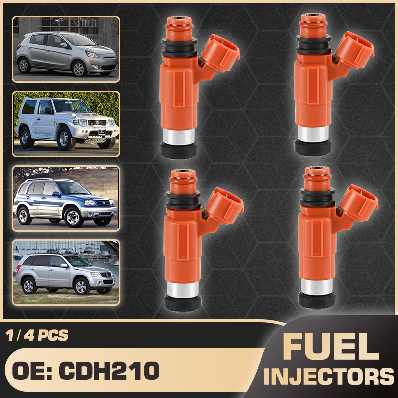 

Engine Fuel Injector Nozzle For Mitsubishi Mirage Lancer Colt Signo Virage 1997-2001 Suzuki Vitara Escudo Grand Vitara 1999-2005